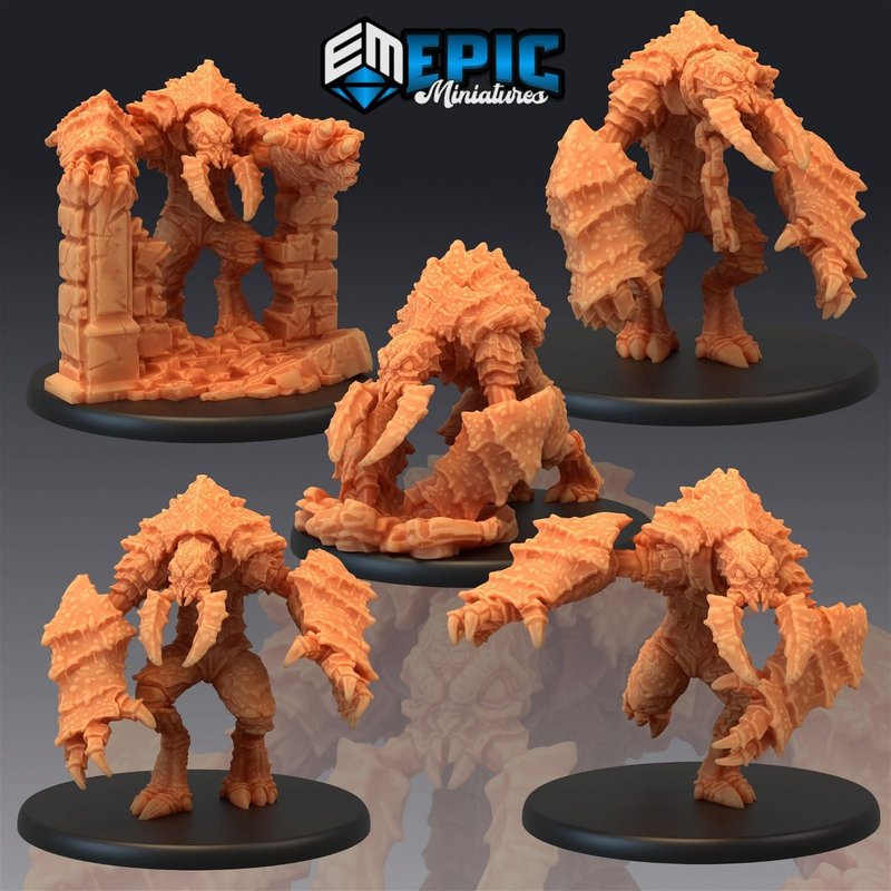 Umber Hulk 3D-printed model