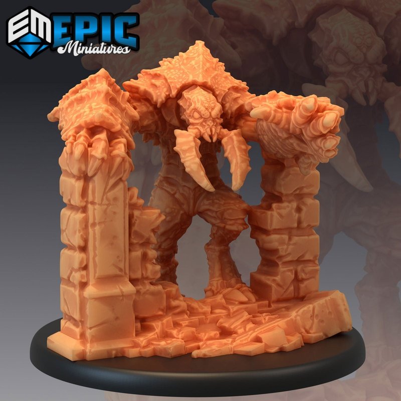 Umber Hulk 3D-printed model