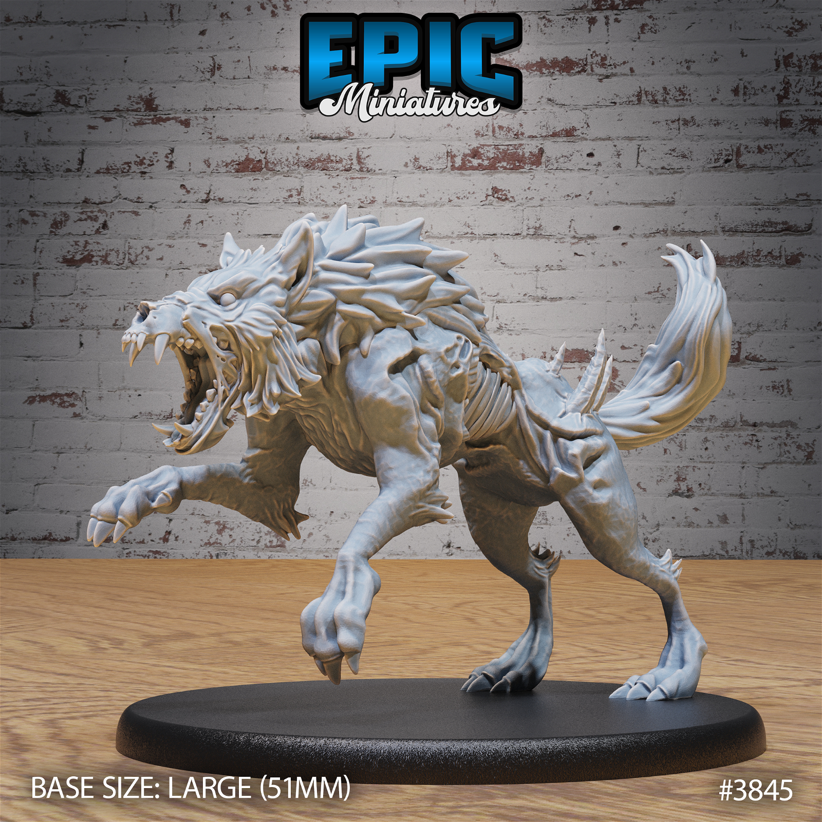 Undead Dire Wolf - The Printable Dragon