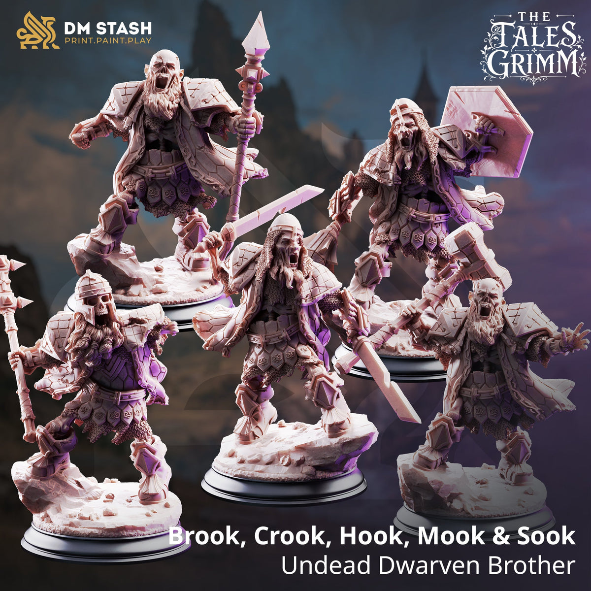 Undead Dwarven Brothers Set