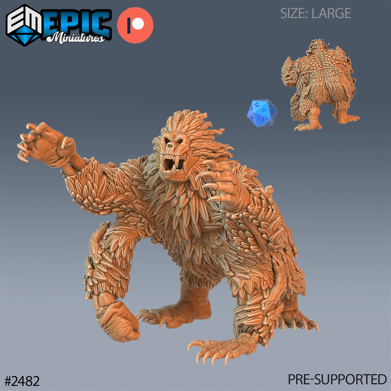 Undead Girallon 3D-printed model