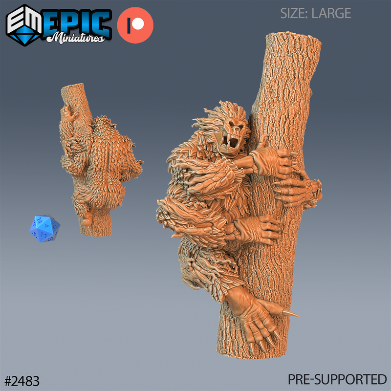 Undead Girallon 3D-printed model
