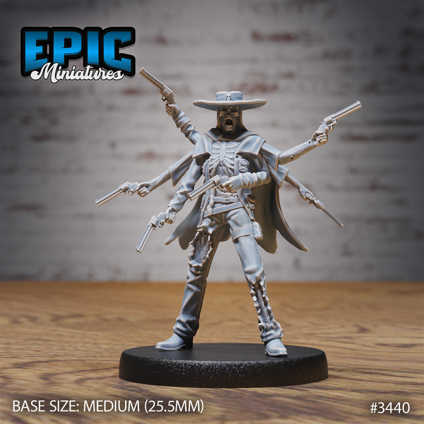 Undead Gunslinger 3D-printed model