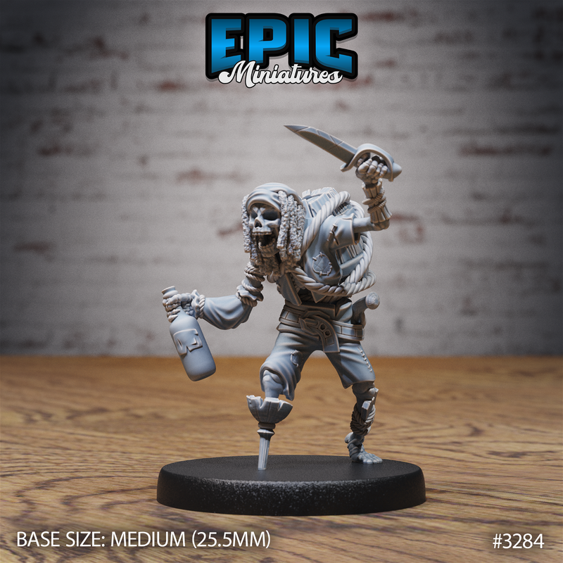 Undead Pirate Crew 3D-printed model