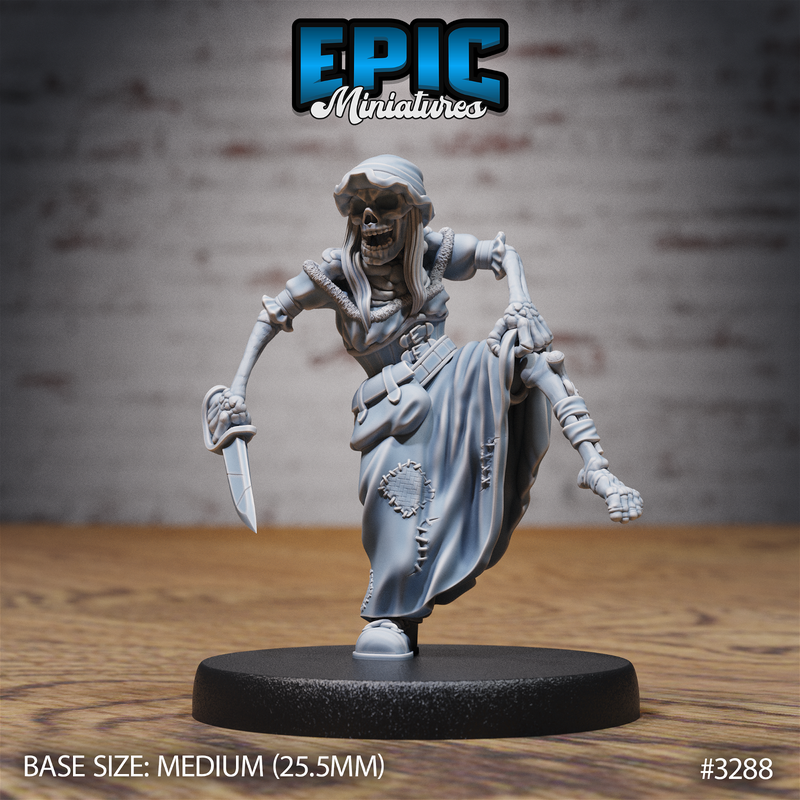 Undead Pirate Crew 3D-printed model