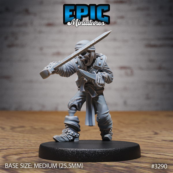 Undead Pirate Crew 3D-printed model