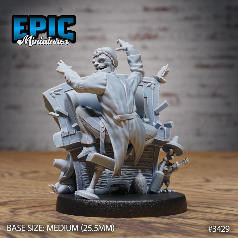 Undead Saloon Musician 3D-printed model