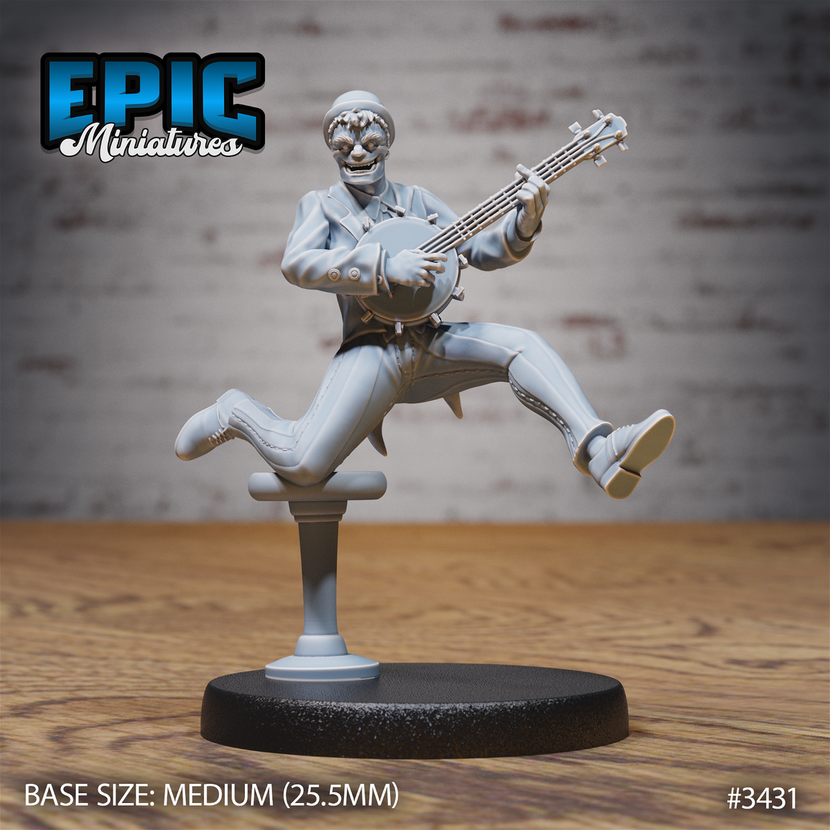 Undead Saloon Musician - The Printable Dragon