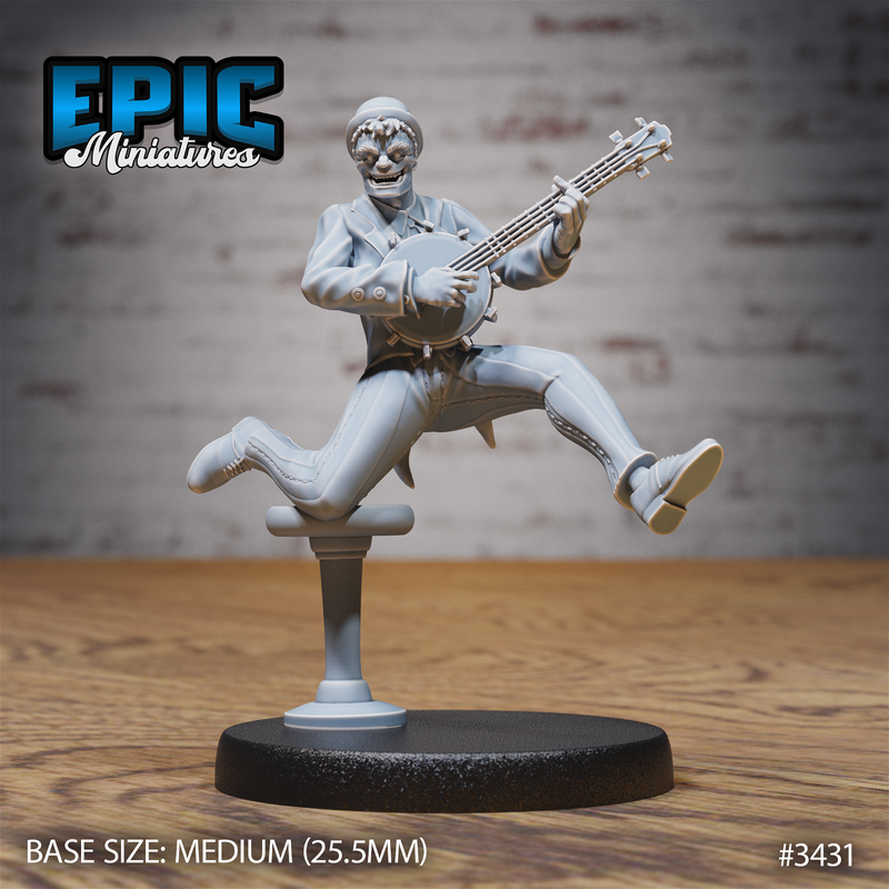 Undead Saloon Musician 3D-printed model