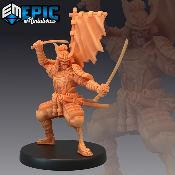 Undead Samurai 3D-printed model