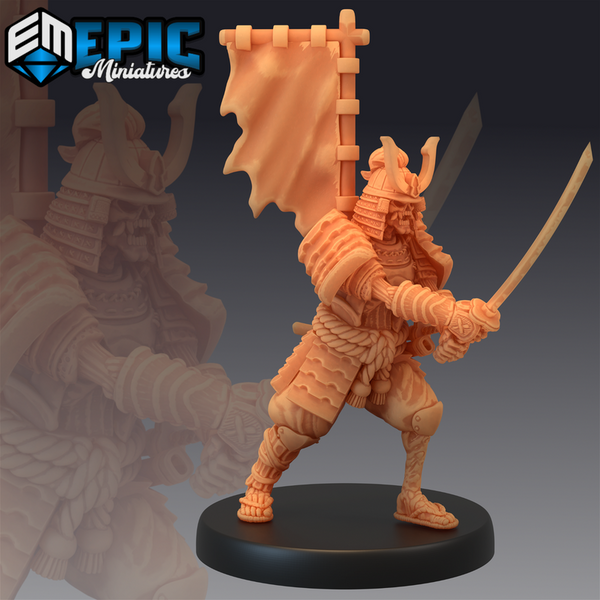 Undead Samurai 3D-printed model