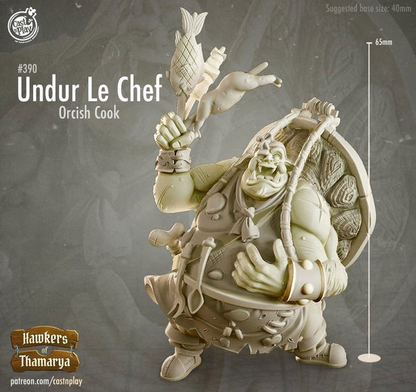 Undur The Cook 3D-printed model