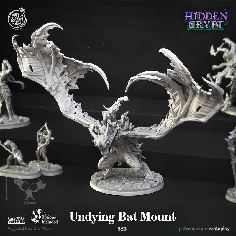 Undying Bat Mount 3D-printed model
