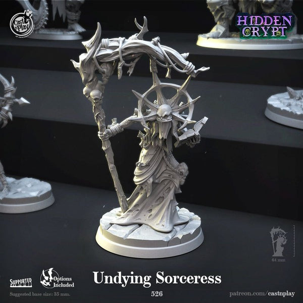 Undying Sorceress 3D-printed model