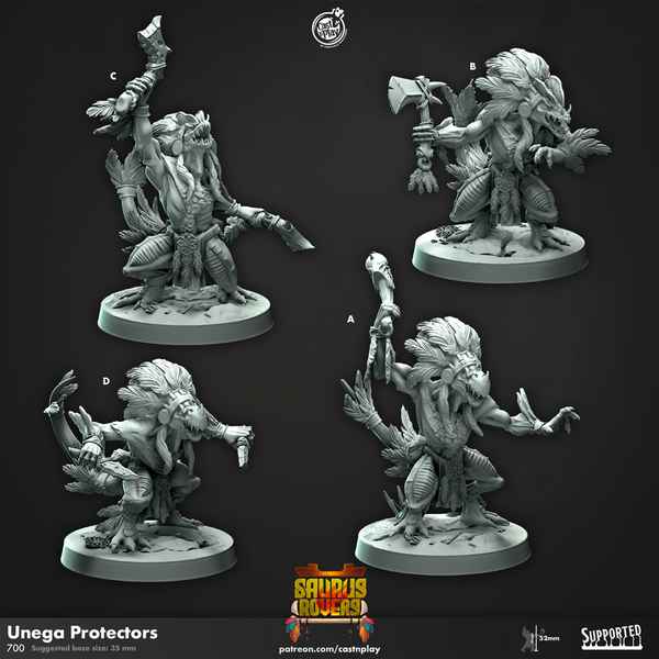 Unega Protectors 3D-printed model