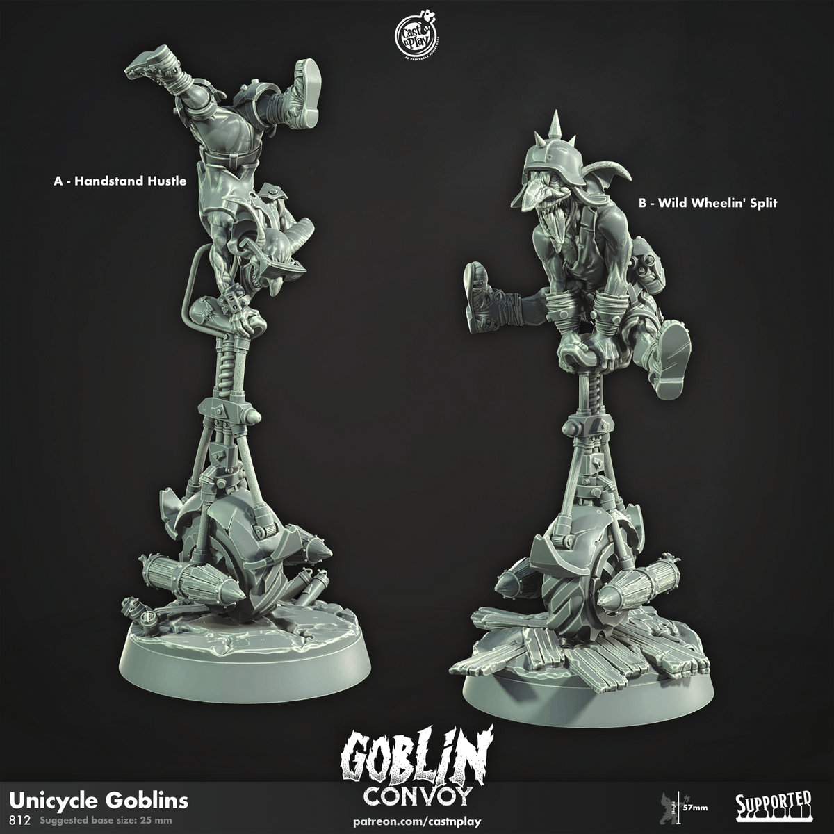 Unicycle Goblins - The Printable Dragon