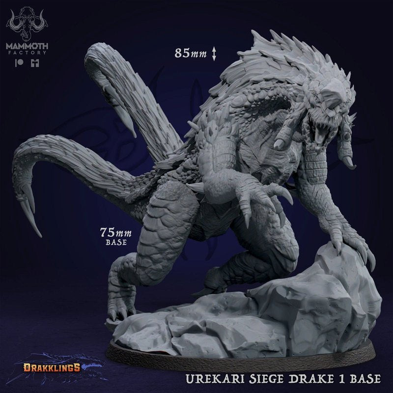 Urekari Siege Drakes 3D-printed model