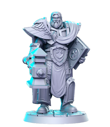 Uther 3D-printed model
