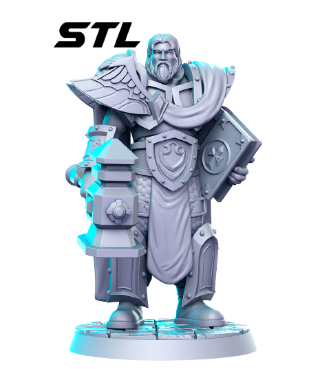 Uther 3D-printed model