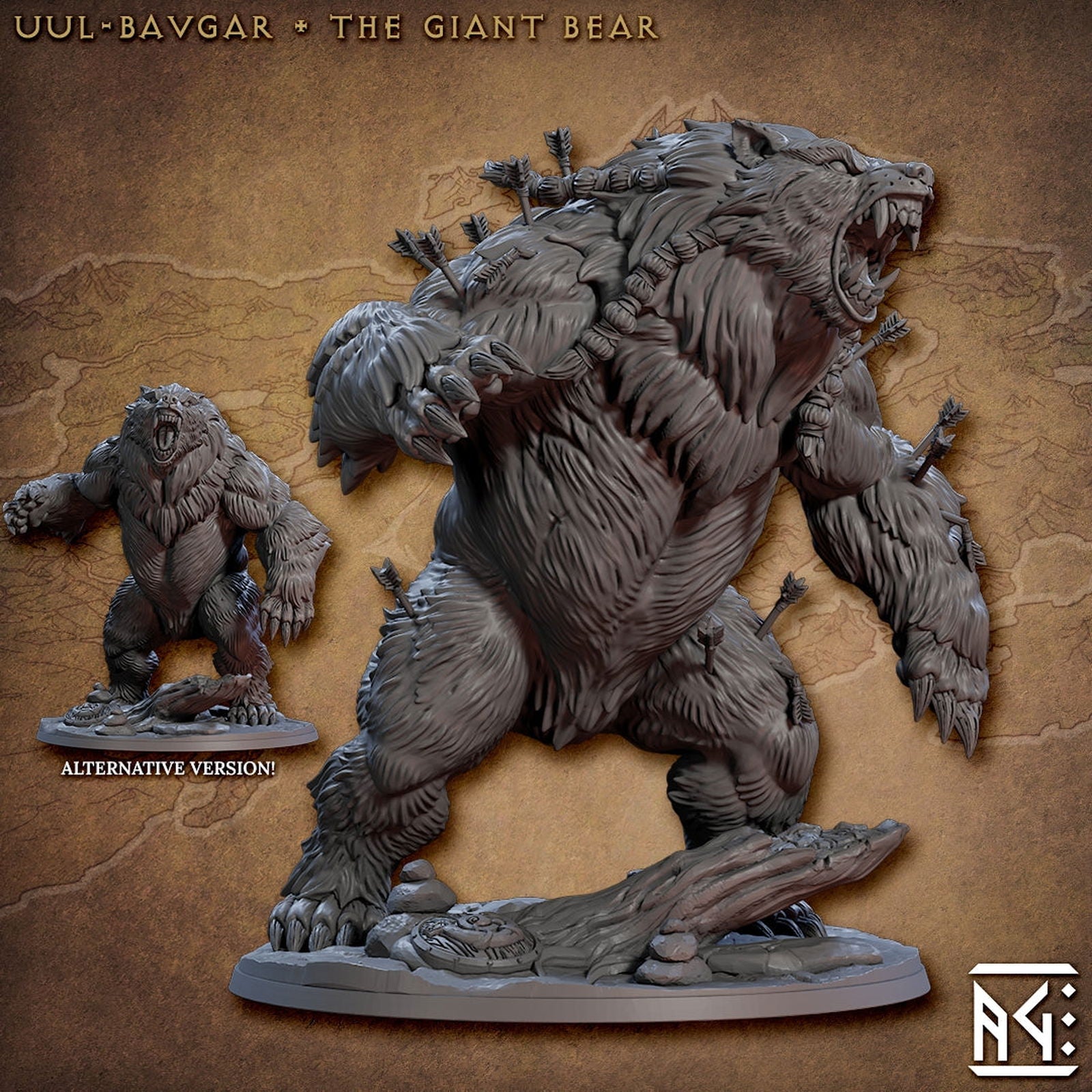 Uul-Bavgar the Giant Bear - The Printable Dragon