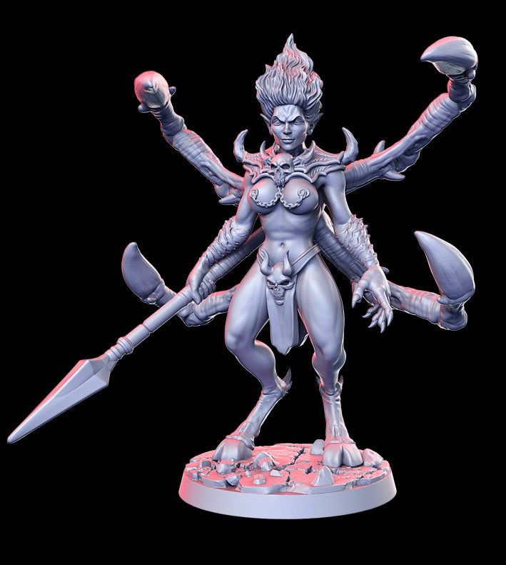 Uvelle, the Heartpiercer Spear Demon - The Printable Dragon