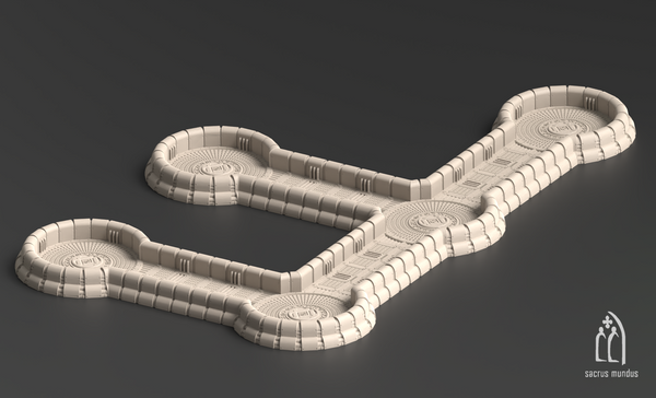 Vahngart Trenches Set 3D-printed model