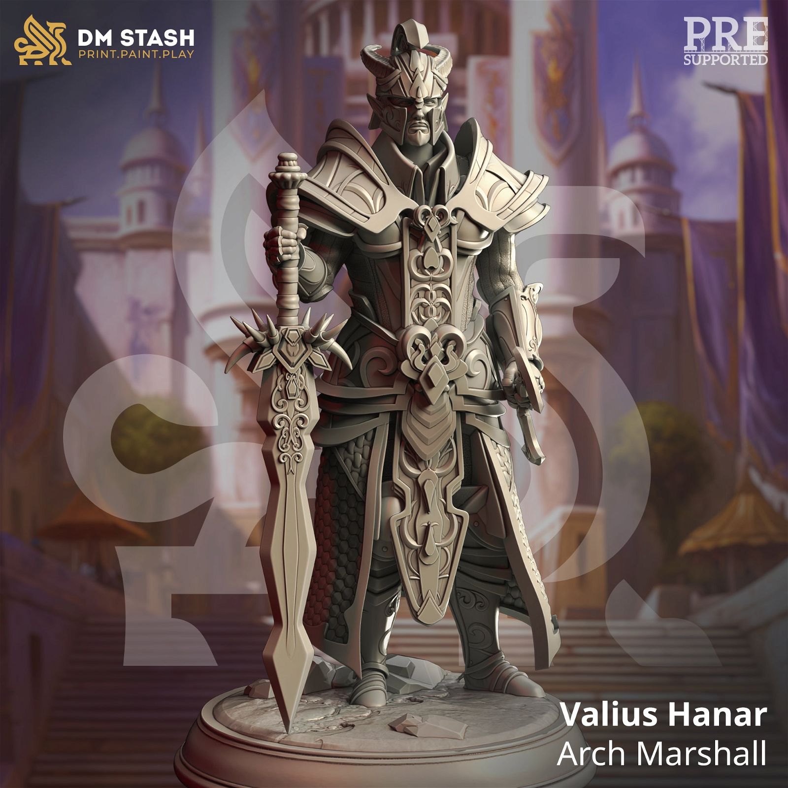 Valius Hanar - Arch Marshall - The Printable Dragon