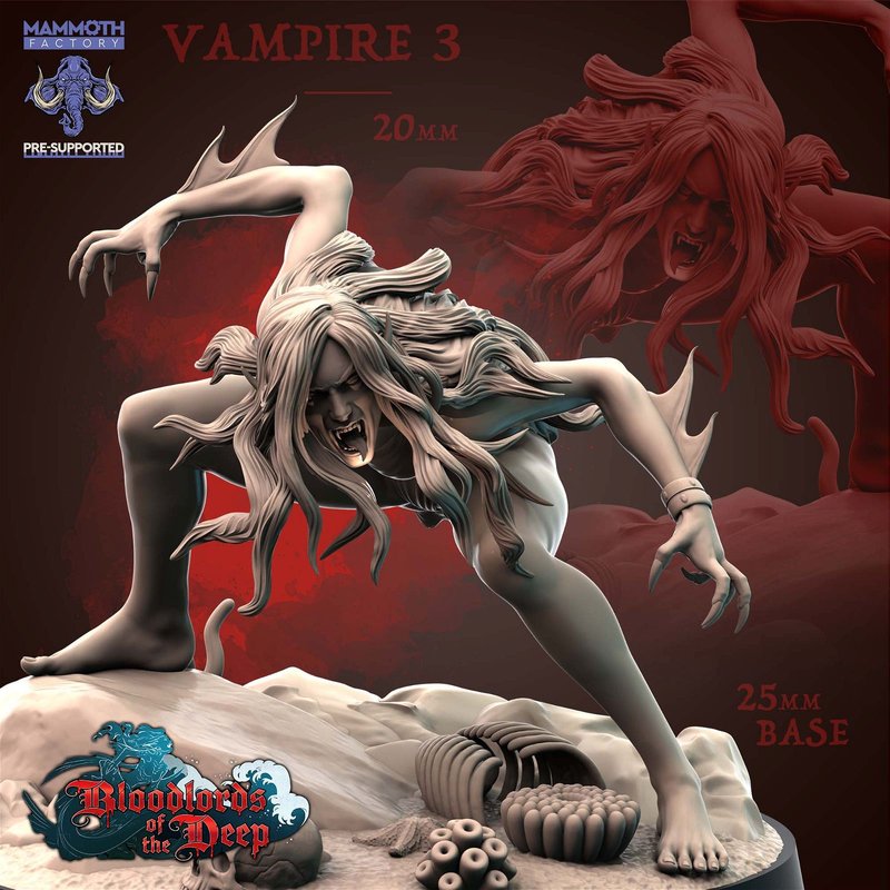Vampire 3D-printed model