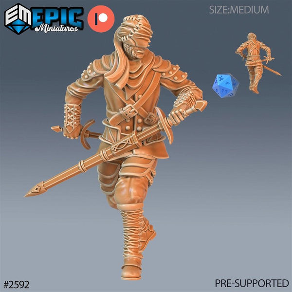 Vampire Assassin 3D-printed model