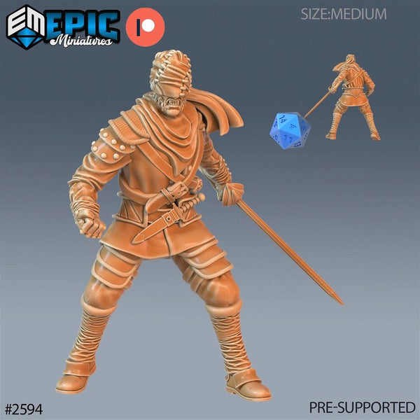 Vampire Assassin 3D-printed model