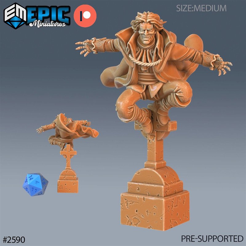 Vampire Baron 3D-printed model