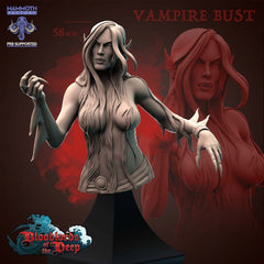 Vampire Bust 3D-printed model