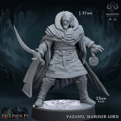 Vazano, Marcher Lord [25mm Base] 3D-printed model