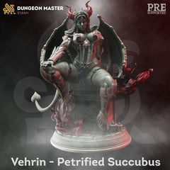 Vehrin Petrified Succubus - The Printable Dragon