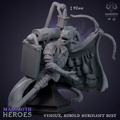Vengux, Kobold Merchant Bust 3D-printed model