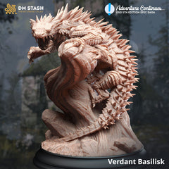 Verdant Basilisk - The Printable Dragon