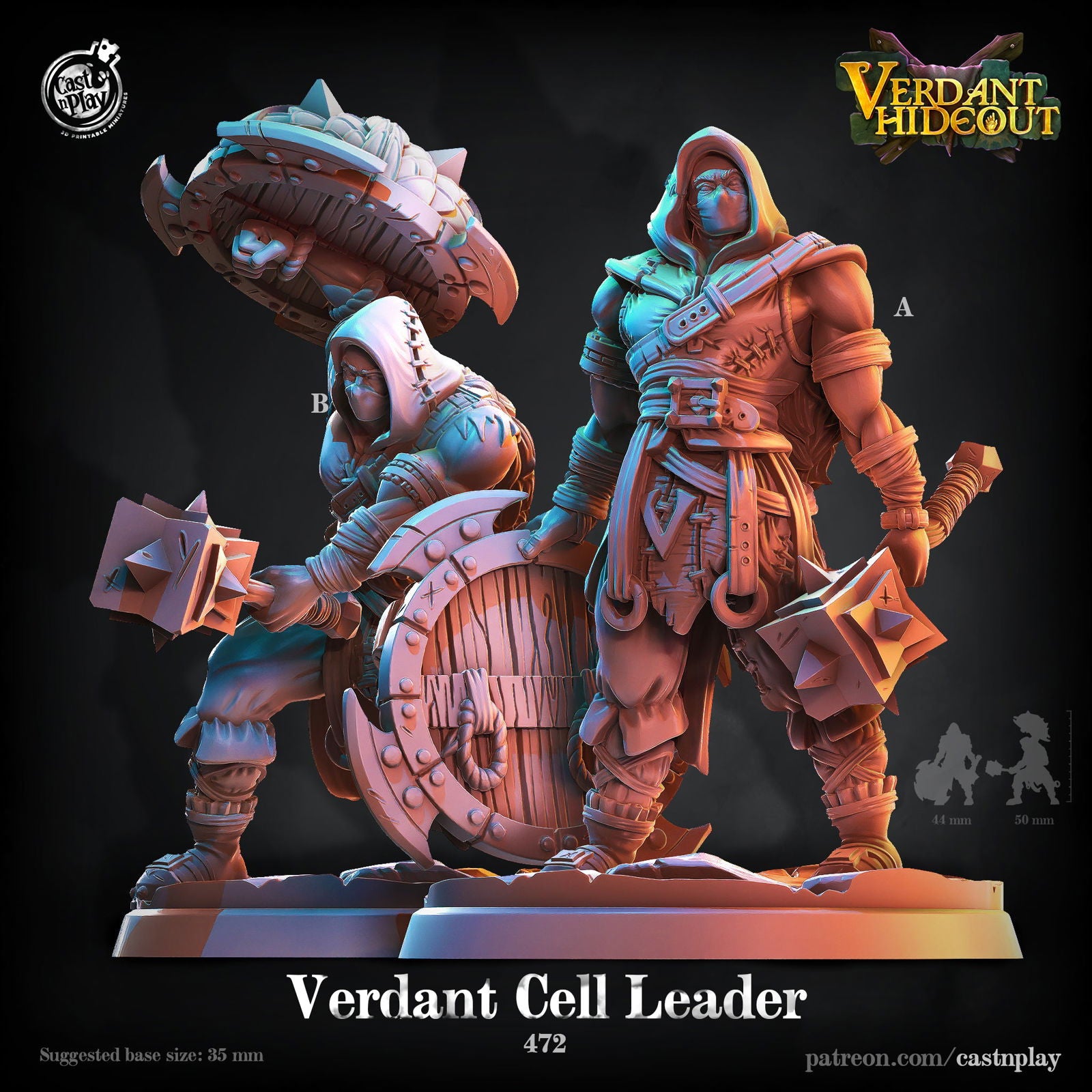 Verdant Cell Leader - The Printable Dragon