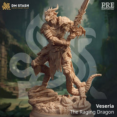 Veseria - The Raging Dragon 3D-printed model