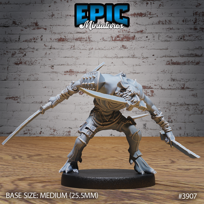 Veteran Rat Folk Thief 3D-printed model