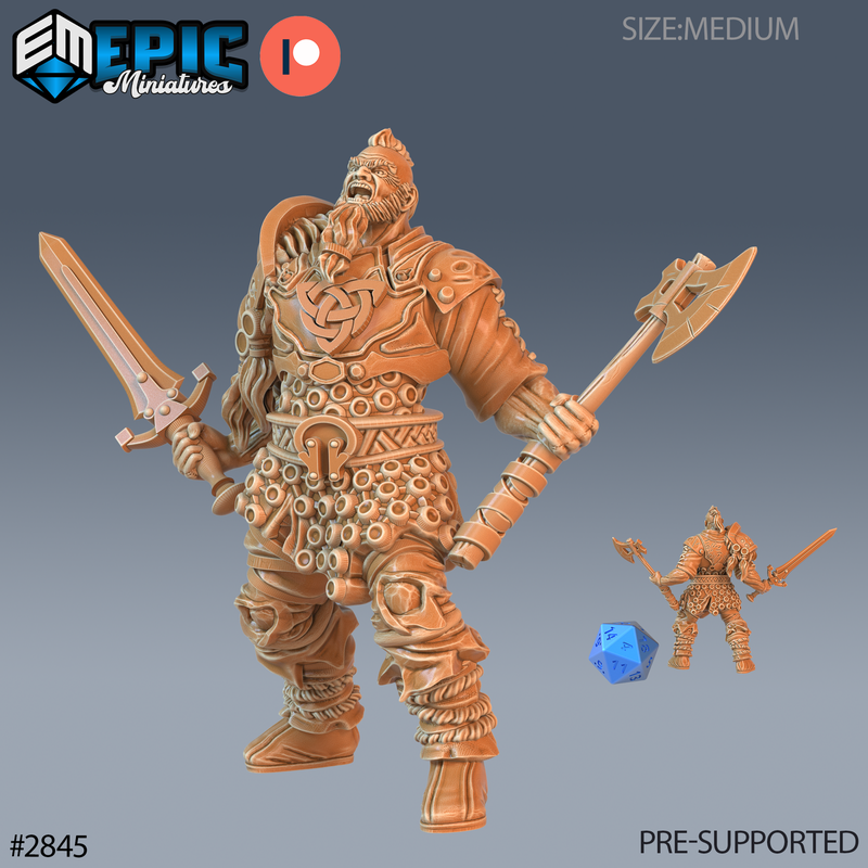 Viking Invander 3D-printed model
