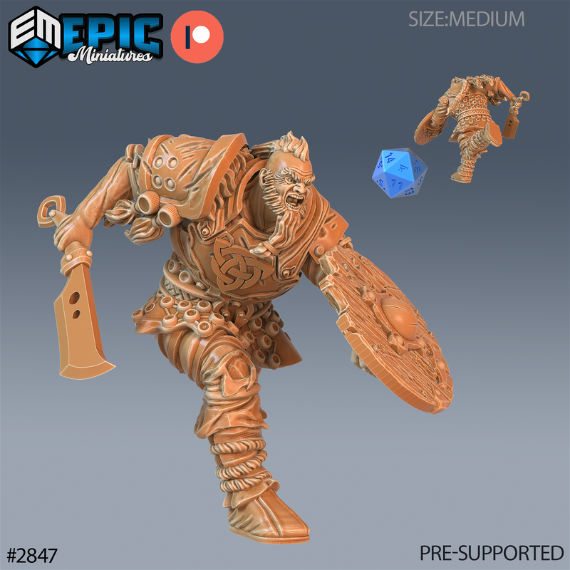 Viking Invander 3D-printed model