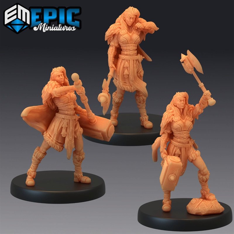 Viking Raiders 3D-printed model