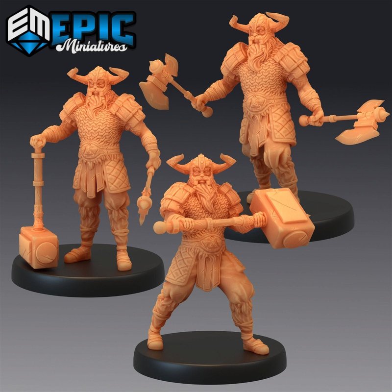 Viking Raiders 3D-printed model