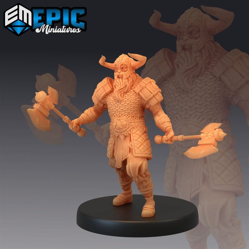 Viking Raiders 3D-printed model