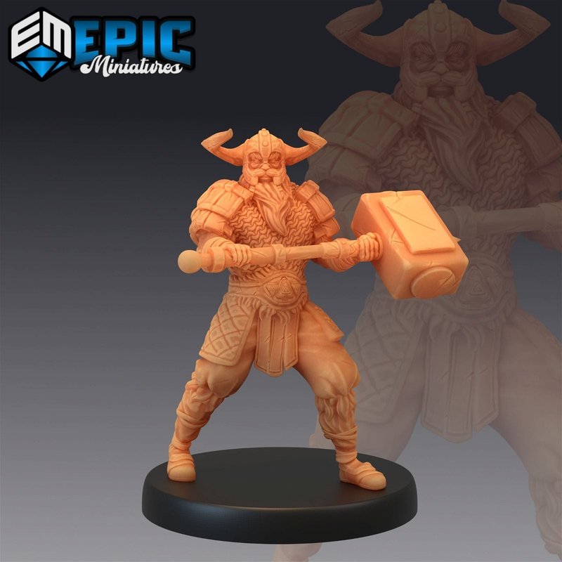 Viking Raiders 3D-printed model