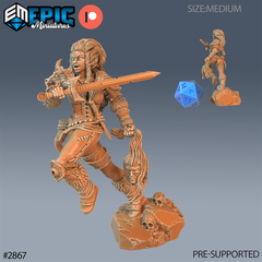 Viking Shieldmaiden 3D-printed model