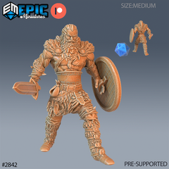Viking Warrior 3D-printed model
