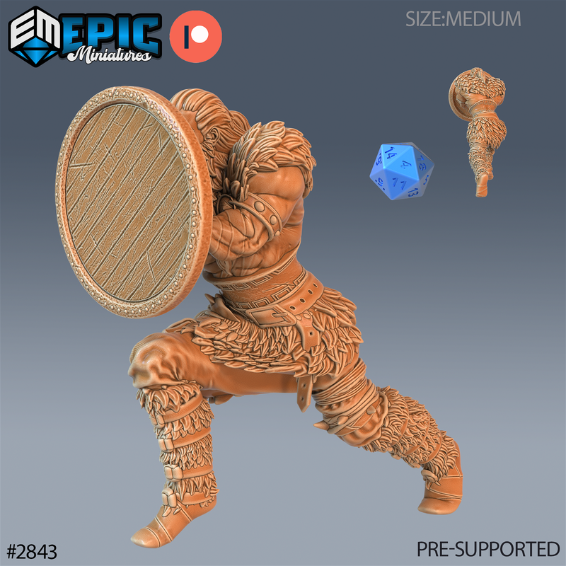 Viking Warrior 3D-printed model