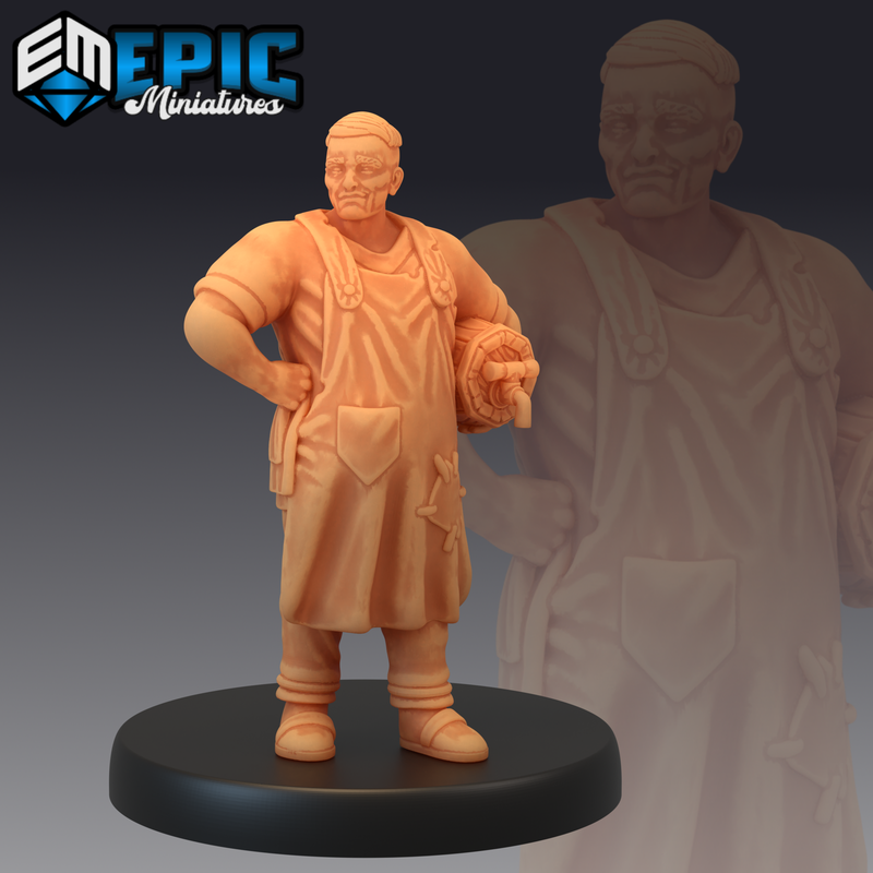 Villagers 3D-printed model
