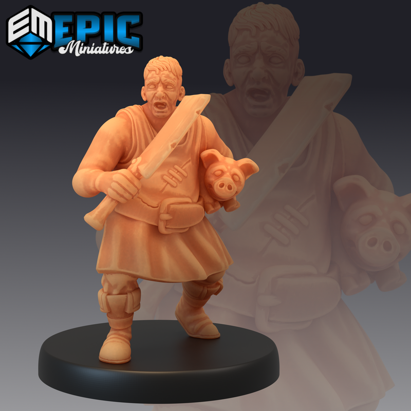 Villagers 3D-printed model